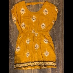 Mustard yellow summer dress
